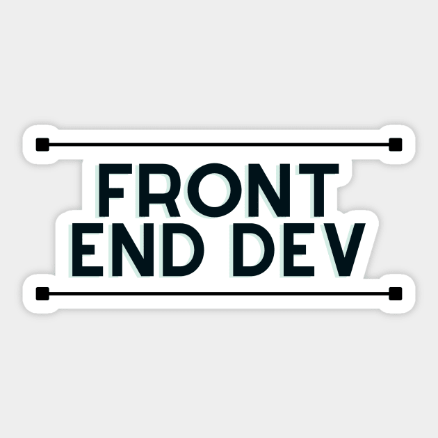 Front end dev Sticker by honeythief